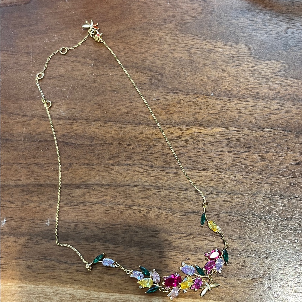 EUC Kate Spade Greenhouse Floral Necklace only wore once - Picture 4 of 5